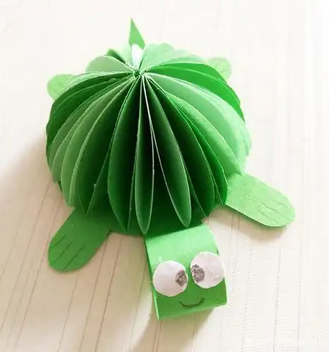 幼儿园手工,用卡纸做乌龟教程,简单好学又有趣