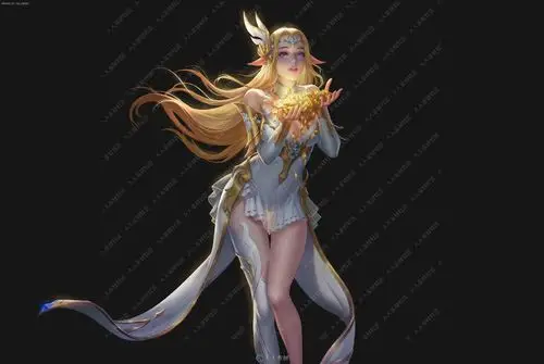 绝美游戏人物角色cg插画收藏原画插画