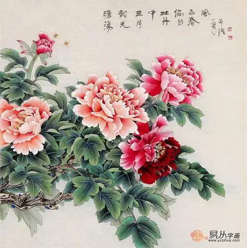 王一容工笔花鸟画作品欣赏雅趣天成