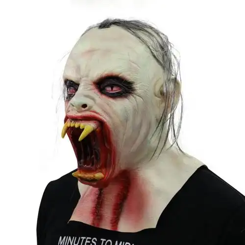 万圣节鬼脸吓人面具成人恐怖丧尸僵尸鬼舞乳胶修女女巫抖音整蛊 青年