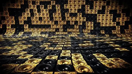 闪亮黑金音乐背景