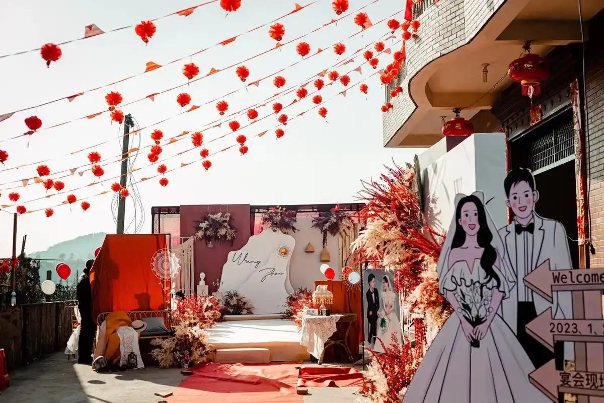 农村婚礼现场布置.等结婚的时候婚礼现场一定要这样布置  真的 - 抖音