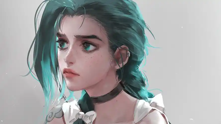 金克丝英雄联盟手绘厚涂画高清电脑壁纸