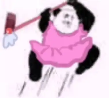 熊猫人表情包 萌妹子也要用熊猫人表情包 少女心的给你一锤子 小樱魔