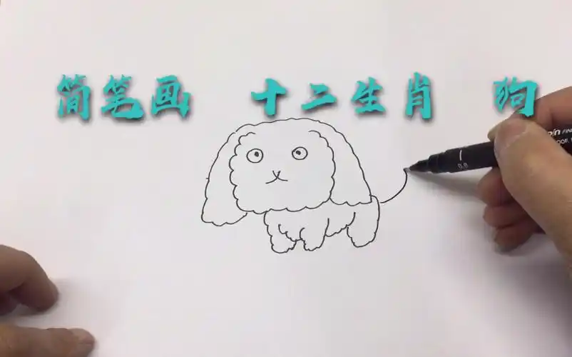 简笔画 十二生肖 狗
