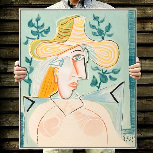 毕加索抽象人物人像少女大师油画马蒂斯白领女士现代装饰画