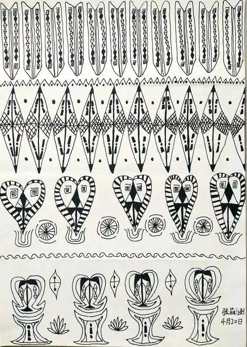 艺萌美术―《二方连续花纹设计》