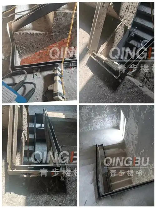 无框玻璃楼梯扶手预埋钢槽护栏杆极简约扶手钢化玻璃预埋u型地槽