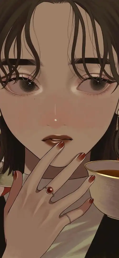 手绘女生壁纸ins高级质感