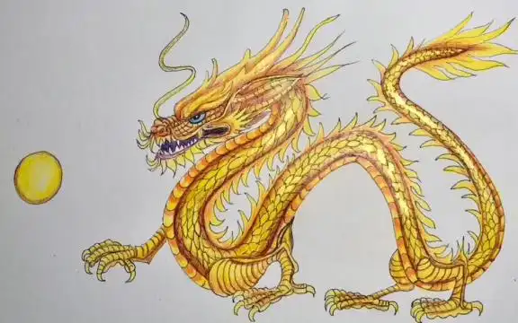 自学画画#每日一画#手绘#中国龙