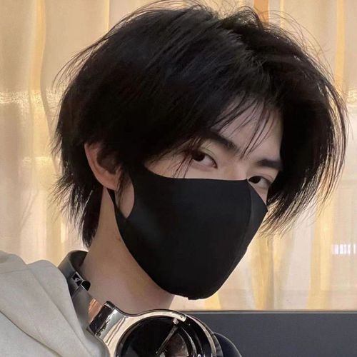 假头套男中分短发帅气短直发文艺男气质发型dk微分碎发自然蓬松发