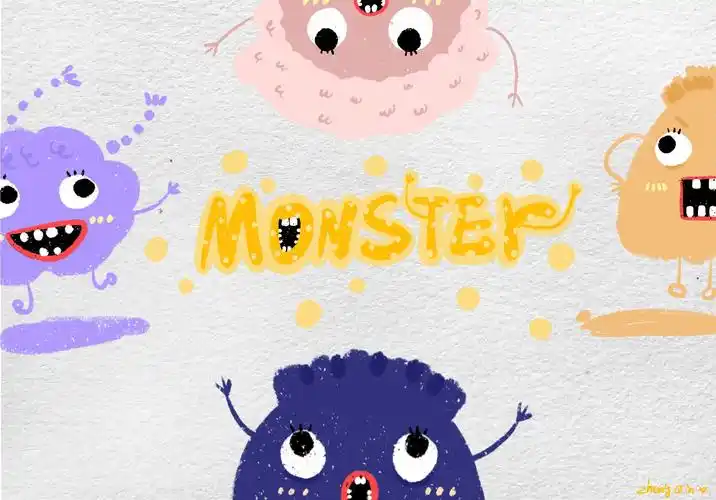 插画壁纸|小怪物们