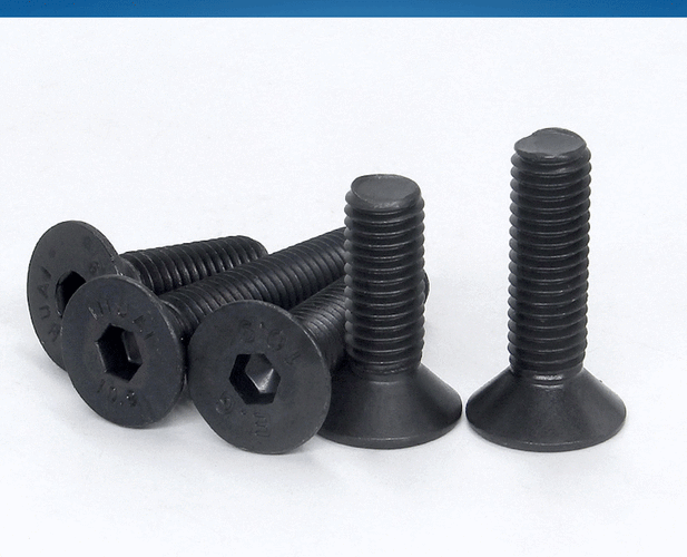 定制109级高强度沉头内六角螺丝平头加长螺栓钉m2m25m3m4m5m6m8m2430