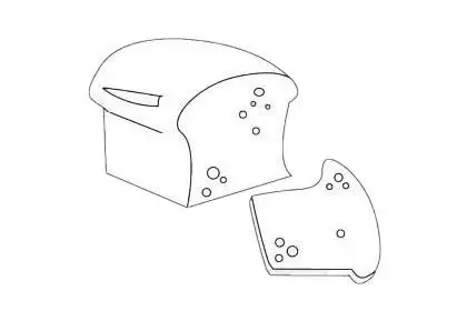 食品面包简笔画简单画法步骤教程及图片大全,图片,简笔画-学笔画