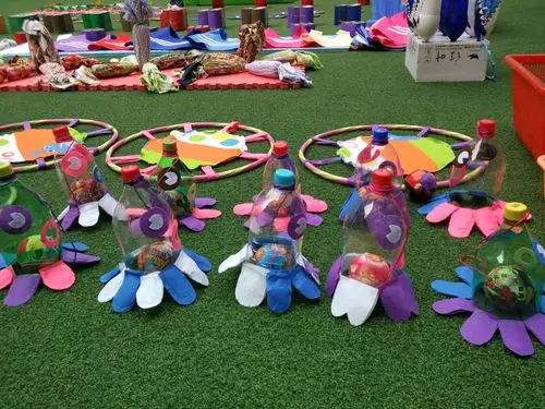 千里马大地幼儿园 园本教研活动～自制体育器械