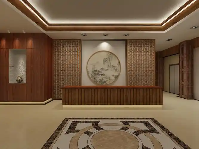 小型中式酒店接待厅设计