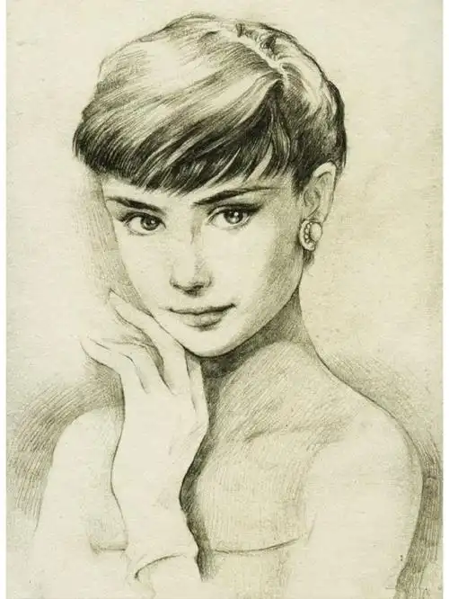 铅笔素描明星画