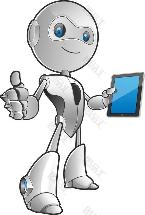 手绘圆头机器人