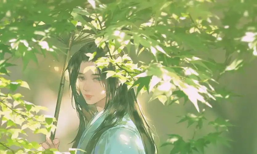 精美古风桌面壁纸,伊吹鸡腿子手绘