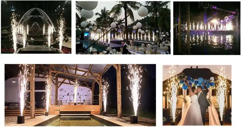 650w婚礼舞台电动喷泉发火器dmx 512迷你冷焰火机