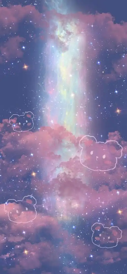 月亮 繁星唯美壁纸78 藏在云彩里的浪漫.