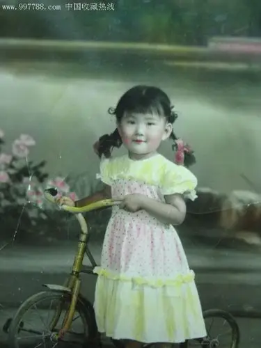 漂亮的小女孩,北京人民照相馆1959(5.6*8.6)