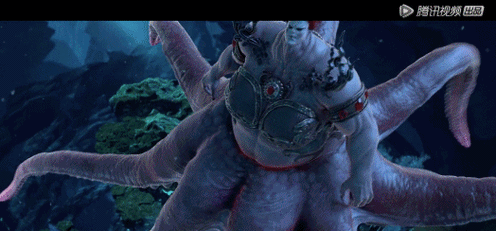 不仅要考虑到半人形时的表情,动作和法术施展,还要顾及章鱼形态的战斗