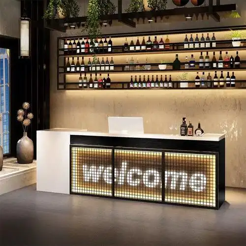 收银台复古工业风酒吧吧台桌服装店奶茶店铁艺餐厅饭店前台接待台