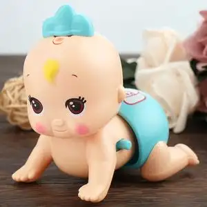 电动音乐爬行娃娃婴儿玩具 宝宝学爬行电动迷你爬娃儿童玩具