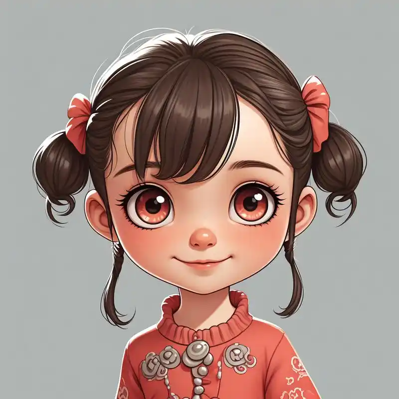 q版头像女|呆萌可爱小女孩9799 谁能拒绝这么呆萌的q版小女孩呢