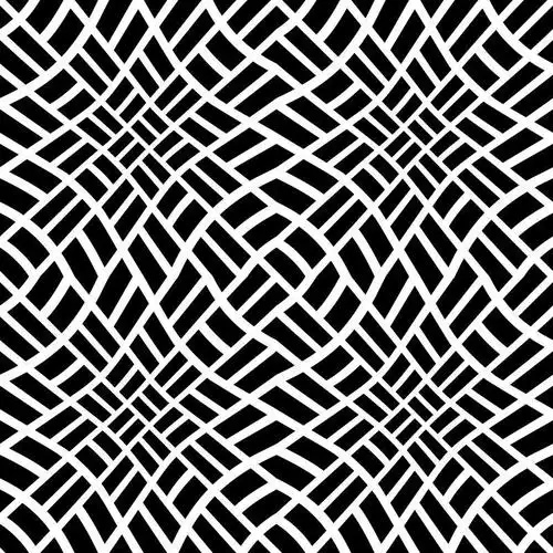 矢量抽象几何黑白设计