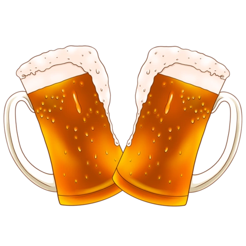 啤酒碰杯矢量图-创意啤酒碰杯矢量图素材下载_懒人图库
