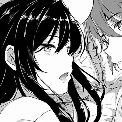 黑白日漫情侣头像