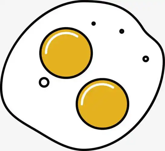 卡通煎蛋矢量图