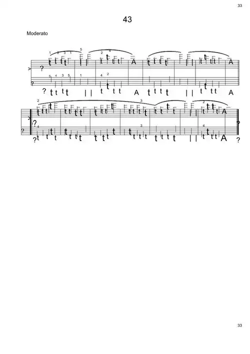 拜厄钢琴基本教程第1阶段.43原版正谱五线谱钢琴谱_第1页