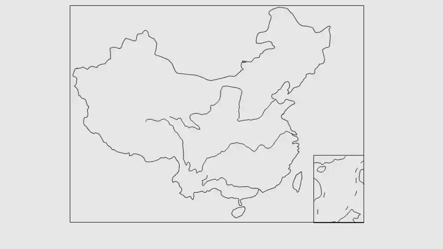 中国空白地图学习课件