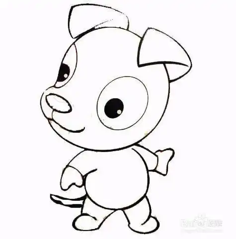 笔画大全50种狗狗儿童简笔画图片还不快收藏了画起来十二生肖狗简笔画