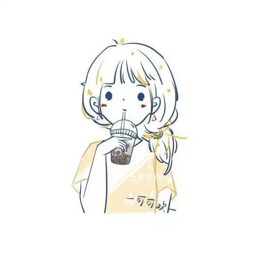 头像简笔画奔跑的女生头像可爱饮料简笔画少女头像图片女生头像图片