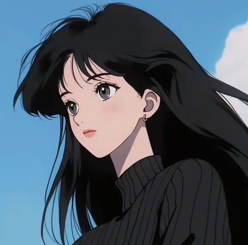 2024年淡雅气质「复古旧漫」头像 长发飘飘,眼眸深邃,气质拉满的动漫