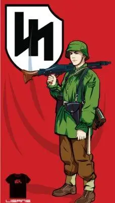 纳粹军官简笔画 简笔画图片大全-蒲城教育文学网