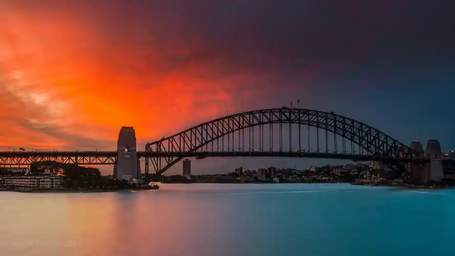 悉尼港湾大桥夜景图片-风景壁纸 - 壁纸之家