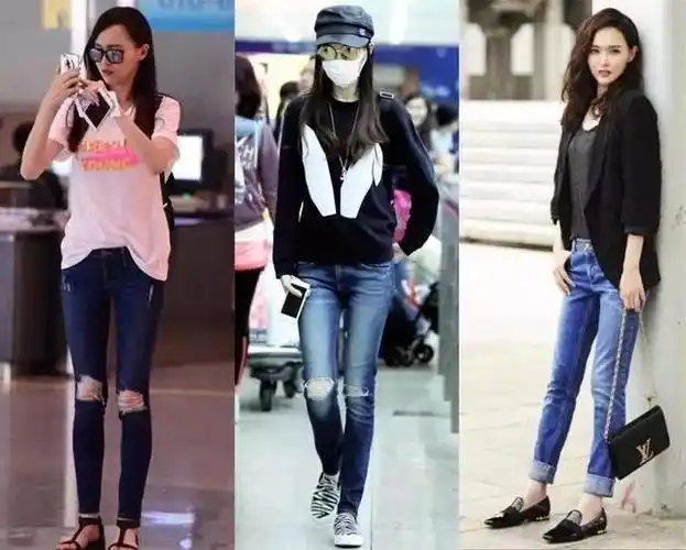 穿上牛仔裤的唐嫣要比杨幂美!