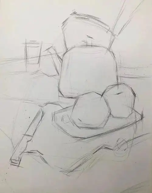 不锈钢永远的痛#美术生  #美术生集训  #美术生的日常  #静物素描