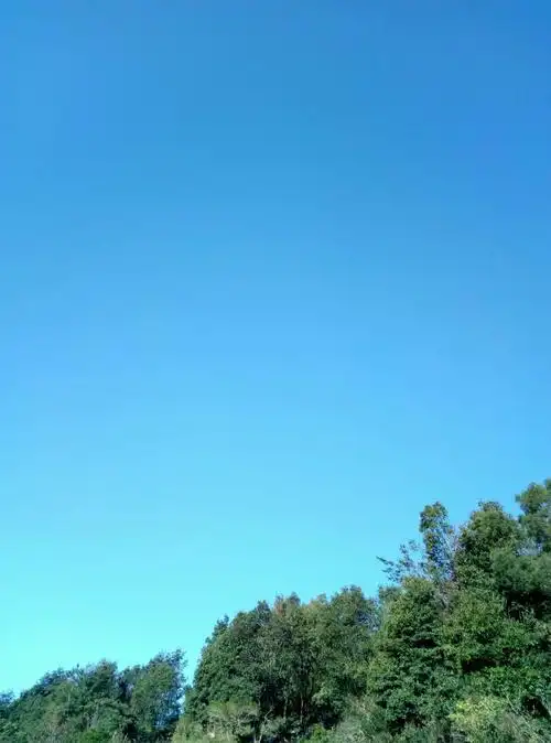 外婆家早晨的天空就是美