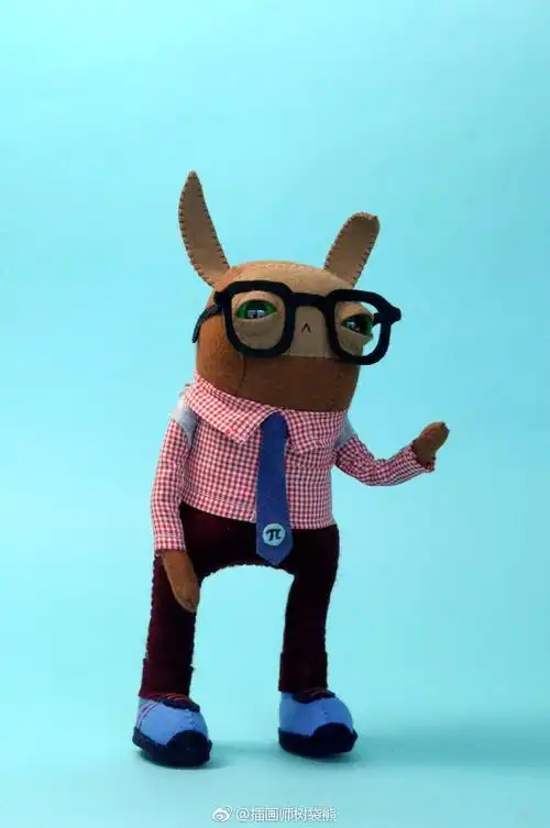 国外艺术家 cat rabbit 羊毛毡织物形象设计作品她的每一个作品都是手