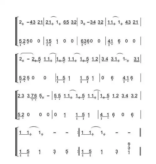 古筝曲谱丨《六月的雨》