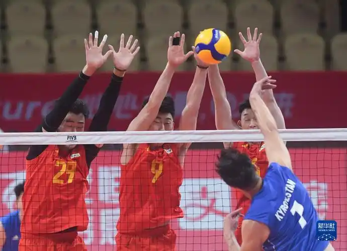 排球男子小组赛中国胜吉尔吉斯斯坦