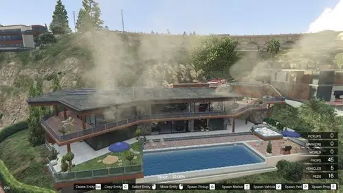 富兰克林的房子着火了