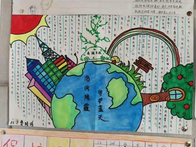 保护地球 防止大气污染专题小报精选