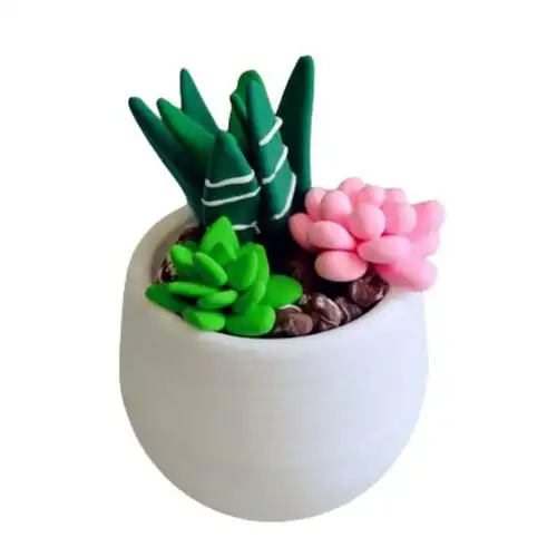 儿童手工创意diy彩泥超轻粘土盆栽花多肉植物益智玩具材料包套装